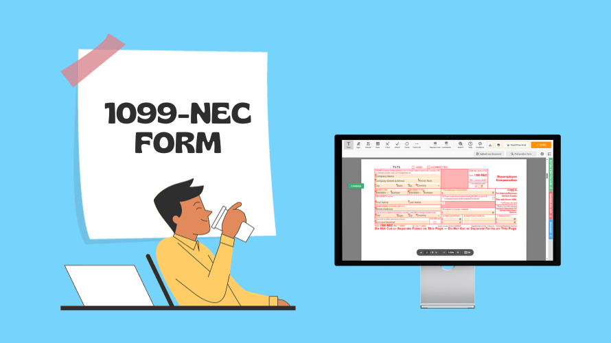 1099-NEC Form Template